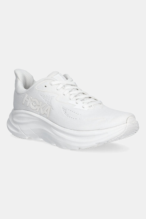 Hoka buty do biegania damskie Clifton 10 syntetyczny biały 1162031
