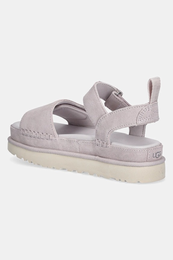 Obuwie UGG sandały zamszowe Goldenstar 1136783.BYF różowy