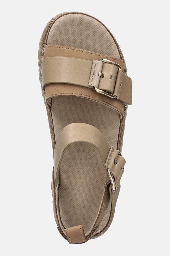 UGG sandały skórzane Goldenstar Villa beżowy 1167392.MDSD