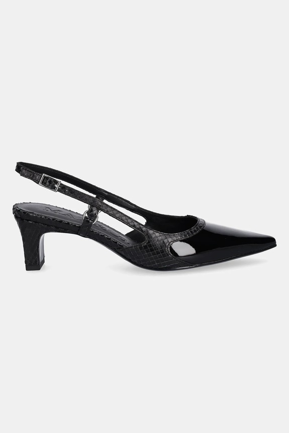 MAX&Co. czółenka skórzane 2516521026200 czarny SS25