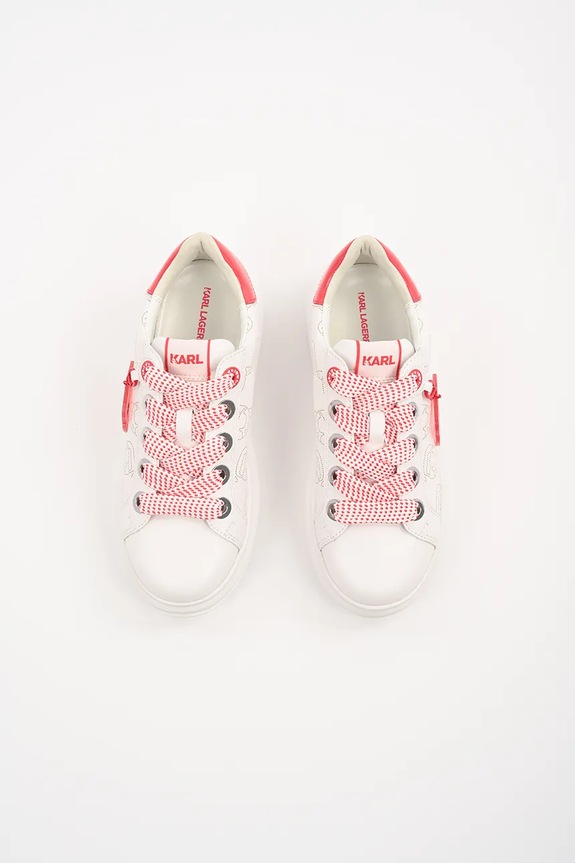 Karl Lagerfeld sneakersy skórzane KAPRI NFT biały KL62522.01D