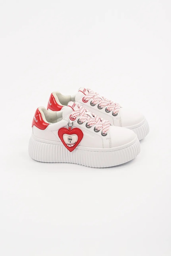 Karl Lagerfeld sneakers in pelle KREEPER LO KL42314V.01D bianco SS25