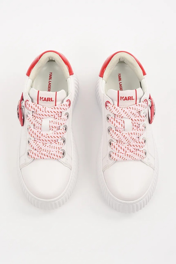 Karl Lagerfeld sneakers in pelle KREEPER LO bianco KL42314V.01D