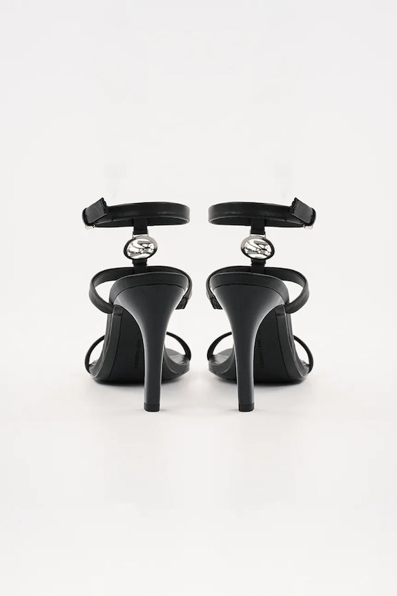 Παπούτσια Δερμάτινα πέδιλα Karl Lagerfeld BELVIA KL32914.000 μαύρο