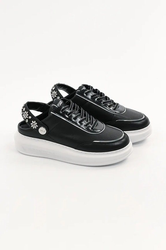 Karl Lagerfeld sneakersy skórzane KAPRI KL62513A.000 czarny SS25