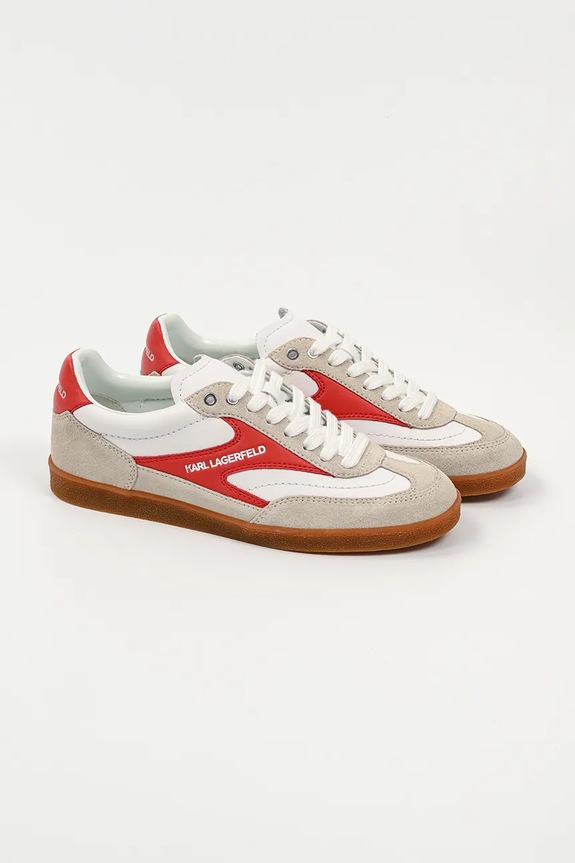 Karl Lagerfeld sneakersy skórzane KANDIDATE KL63855.31D biały SS25