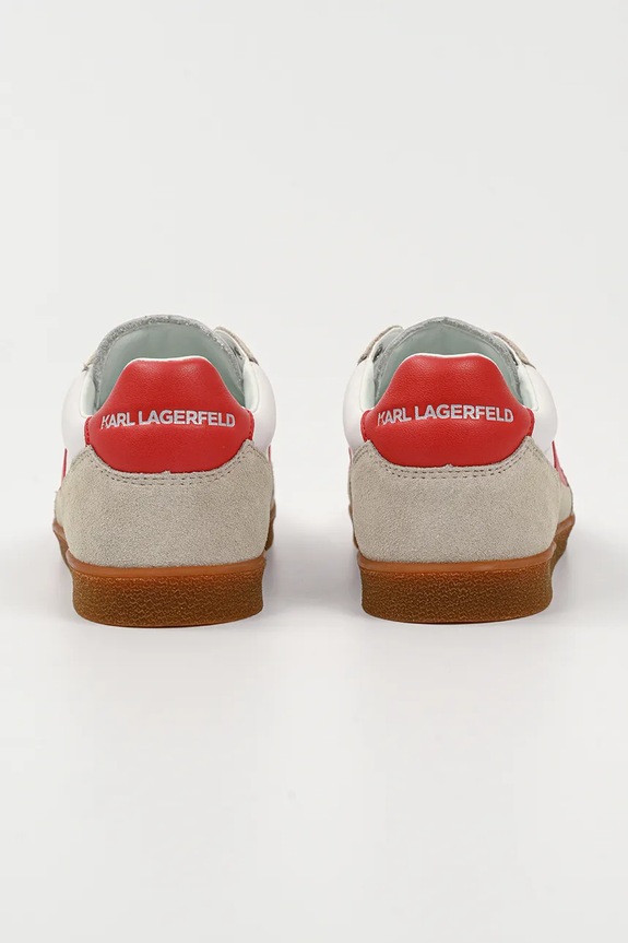 Obuwie Karl Lagerfeld sneakersy skórzane KANDIDATE KL63855.31D biały