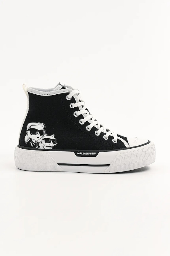 Кеды Karl Lagerfeld KAMPUS MAX III платформа чёрный KL60654T.900