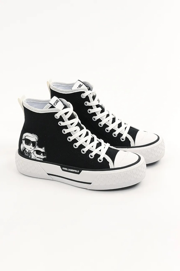 Кеды Karl Lagerfeld KAMPUS MAX III KL60654T.900 чёрный SS25