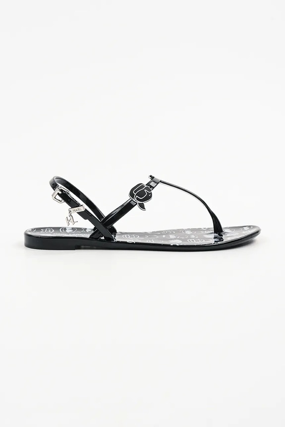 Σανδάλια Karl Lagerfeld JELLY NFT φλατ μαύρο KL80002G.V01