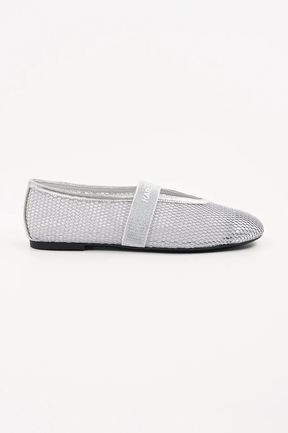 Μπαλαρίνες Karl Lagerfeld KARO ασημί KL40125.NSL