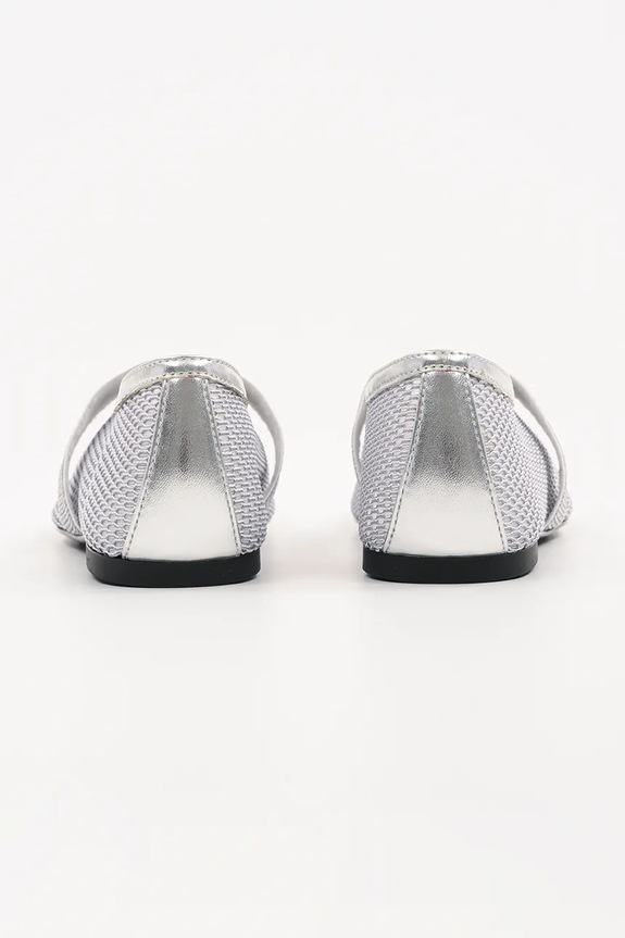 Παπούτσια Μπαλαρίνες Karl Lagerfeld KARO KL40125.NSL ασημί