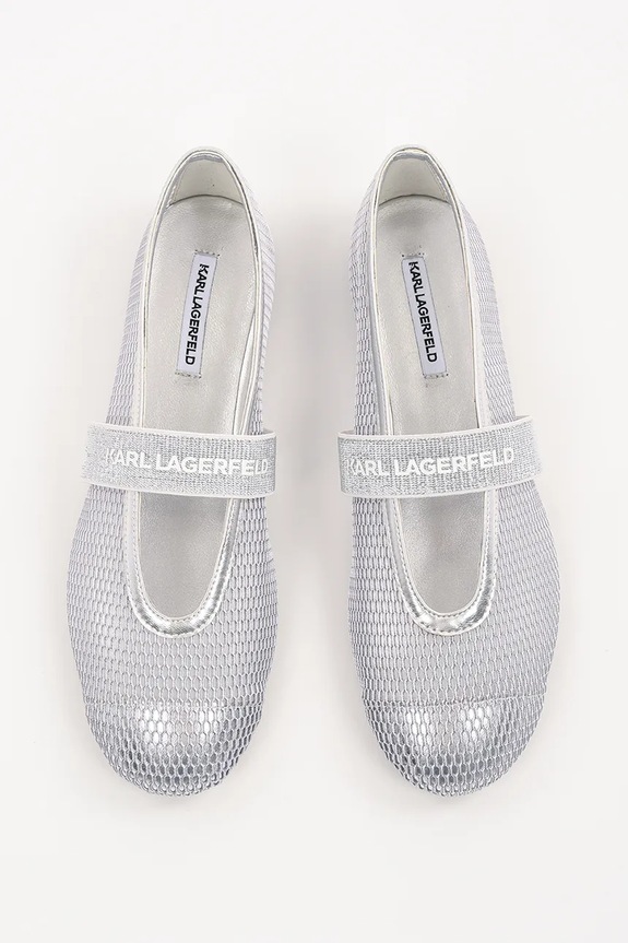 Μπαλαρίνες Karl Lagerfeld KARO ασημί KL40125.NSL