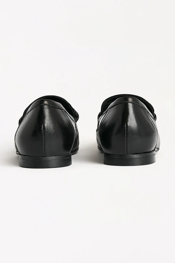 Cipők Karl Lagerfeld bőr balerina cipő ELEIA KL41123.000 fekete