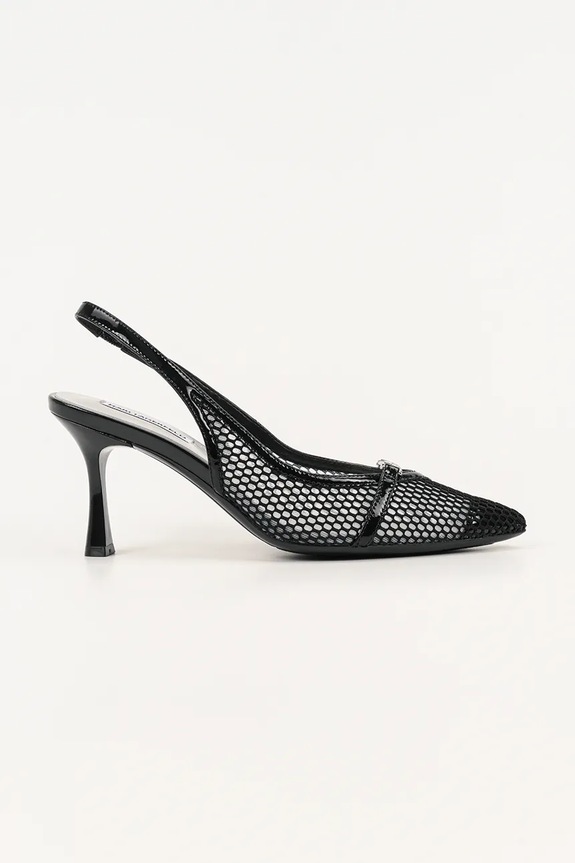 Karl Lagerfeld szpilki SIENNA tekstylny czarny KL32704A.N0X