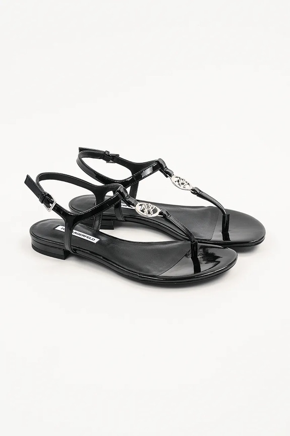 Karl Lagerfeld sandały skórzane ALISSO KL82515.000 czarny SS25
