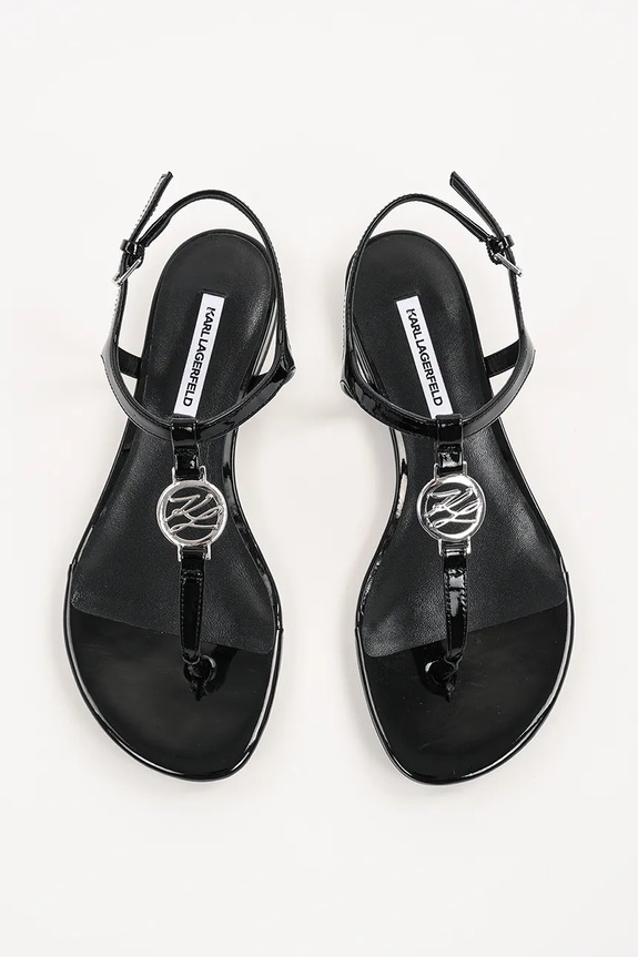 Karl Lagerfeld sandały skórzane ALISSO czarny KL82515.000