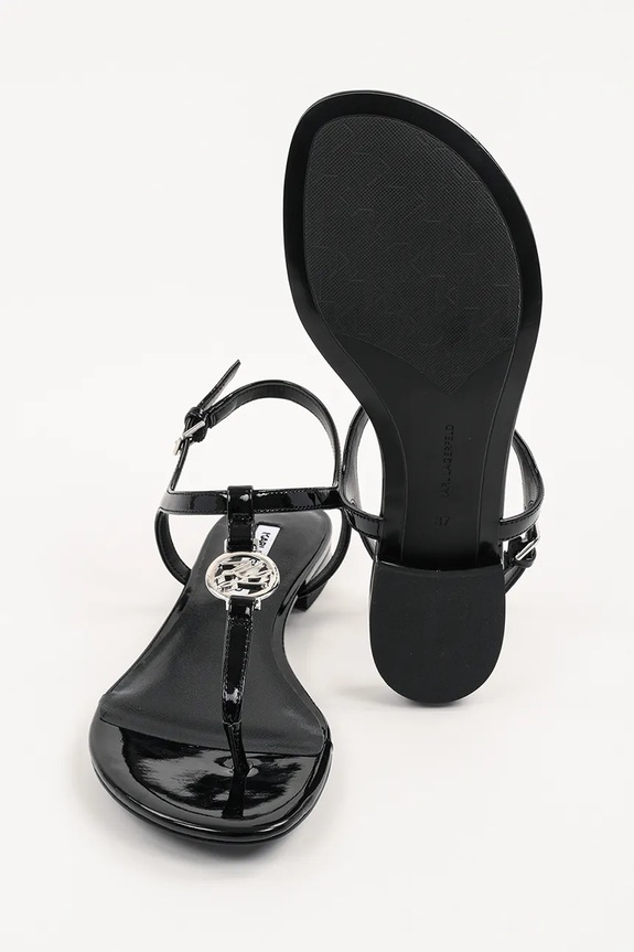 Karl Lagerfeld sandały skórzane ALISSO KL82515.000 czarny