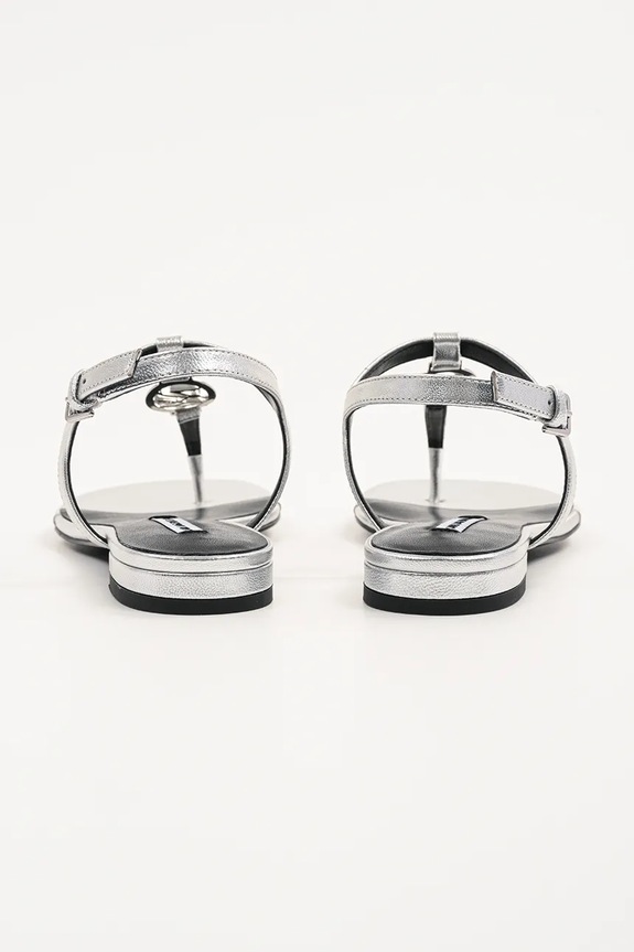 Παπούτσια Δερμάτινα σανδάλια Karl Lagerfeld ALISSO KL82515.0SL ασημί