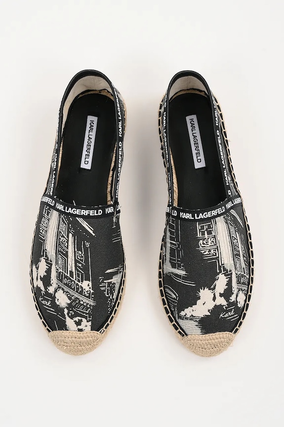 Espadrilky Karl Lagerfeld KAMINI čierna KL80125A.900