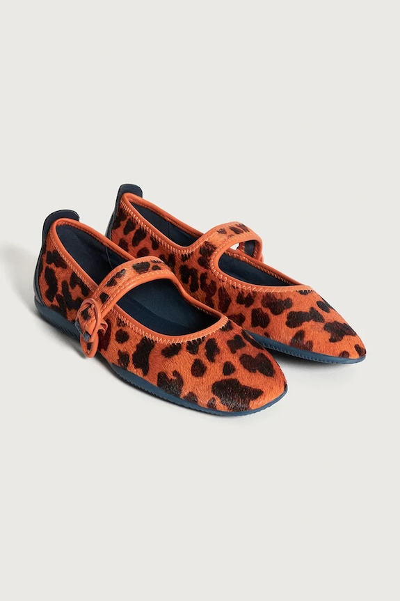 Hoff baleriny skórzane SCALA MARY JANE 22453002 pomarańczowy SS25