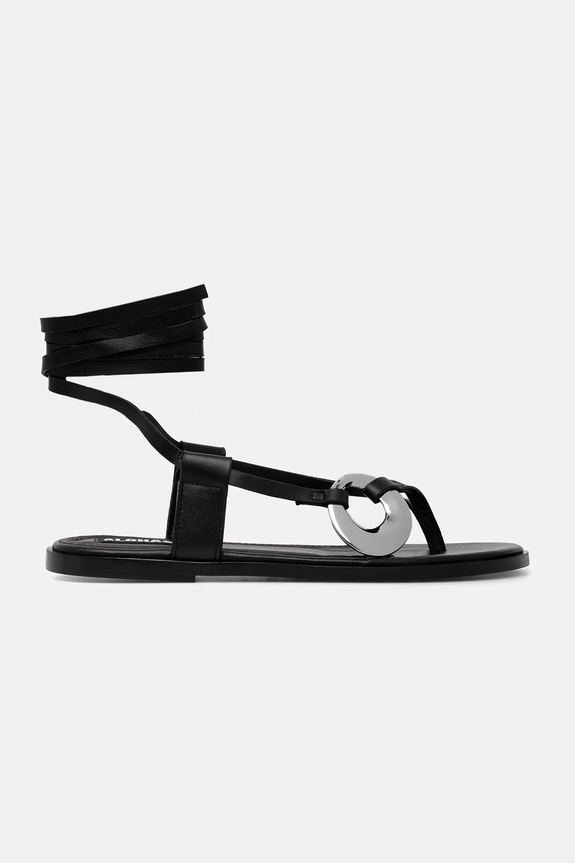 Kožne sandale Alohas Morosia S100785.01 crna SS25