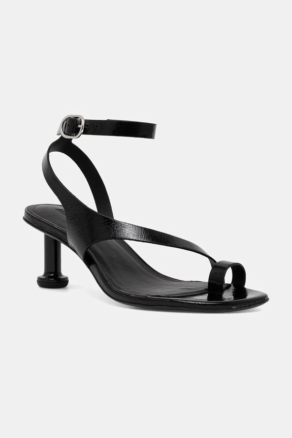 Alohas sandały skórzane Miquela 5-8 cm czarny S100792.01