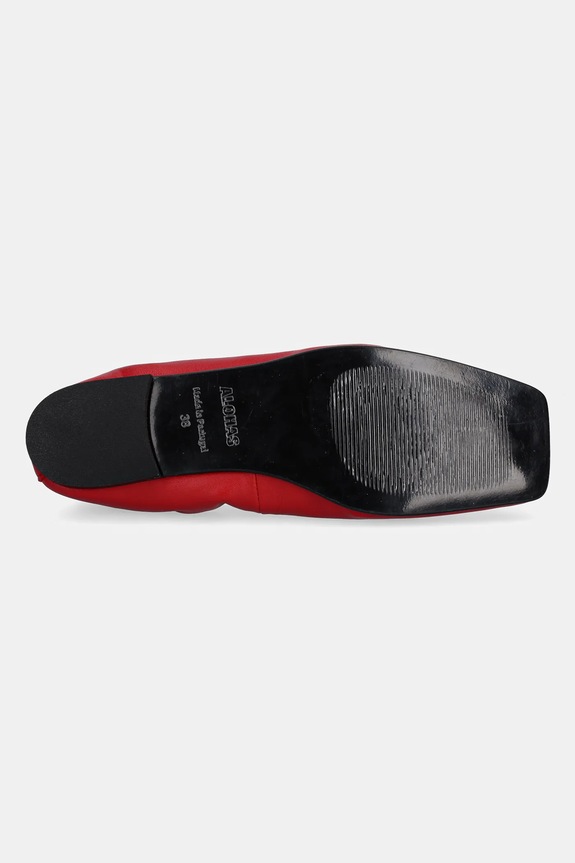 Alohas baleriny skórzane Aureline S100840.03 czerwony