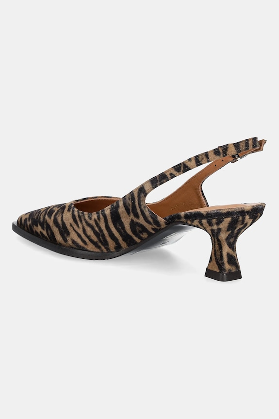 Scarpe Billi Bi scarpe décolleté in pelle scamosciata A8089.Leopardo marrone