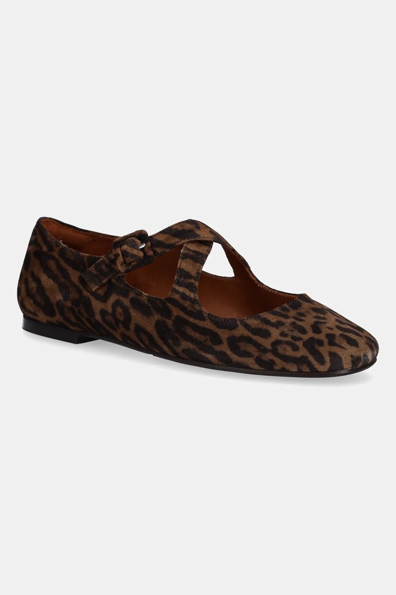 Billi Bi velúr balerina barna A8314.Leopardo