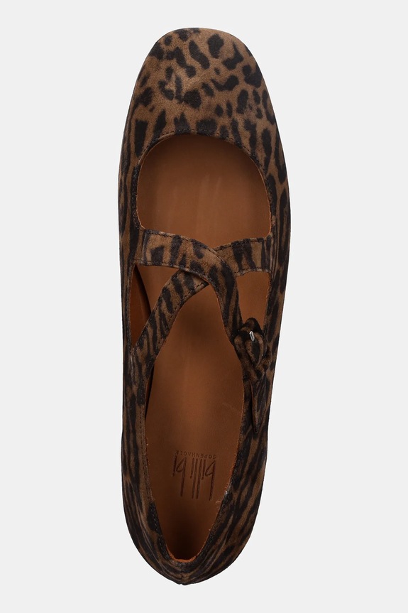 Billi Bi velúr balerina barna A8314.Leopardo