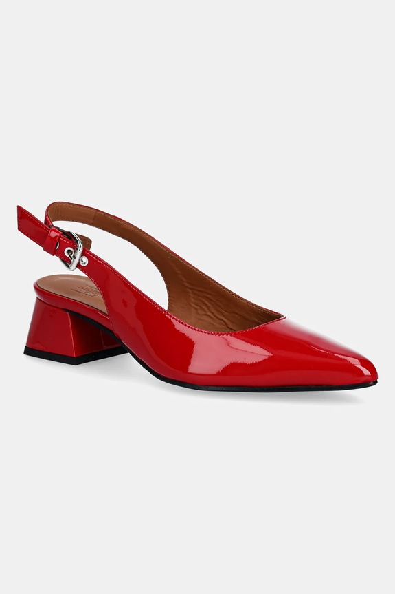 Billi Bi pantofi de piele calcai expus rosu A8320.Red