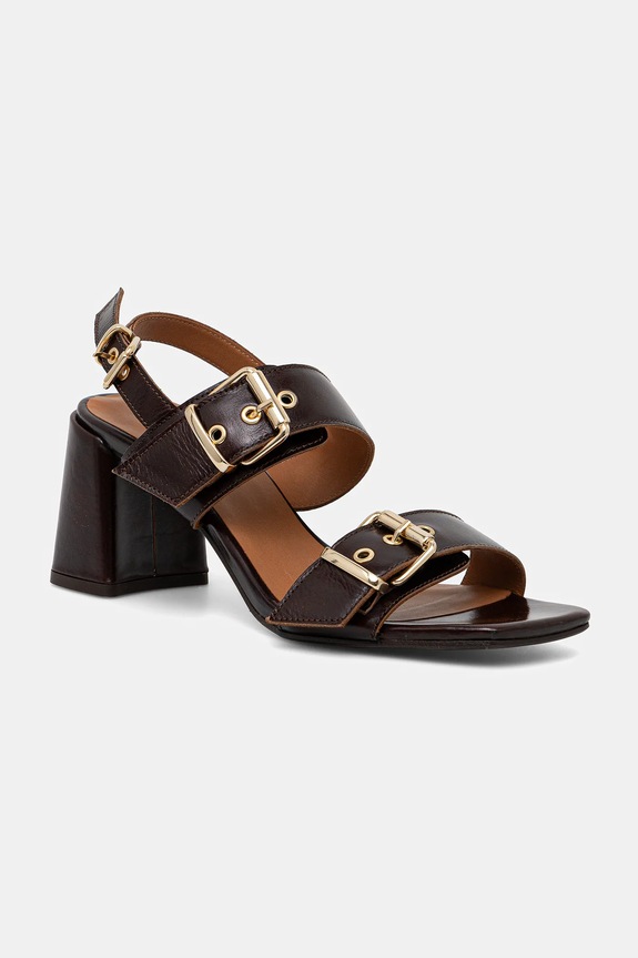 Billi Bi sandale de piele gros maro A8371.Castagna