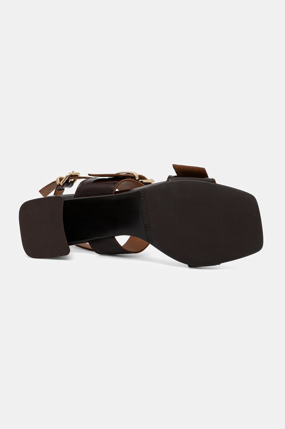 Billi Bi sandale de piele A8371.Castagna maro