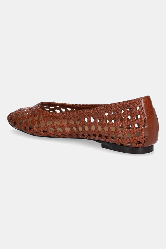 Obuwie Billi Bi baleriny skórzane A8670.Cognac brązowy