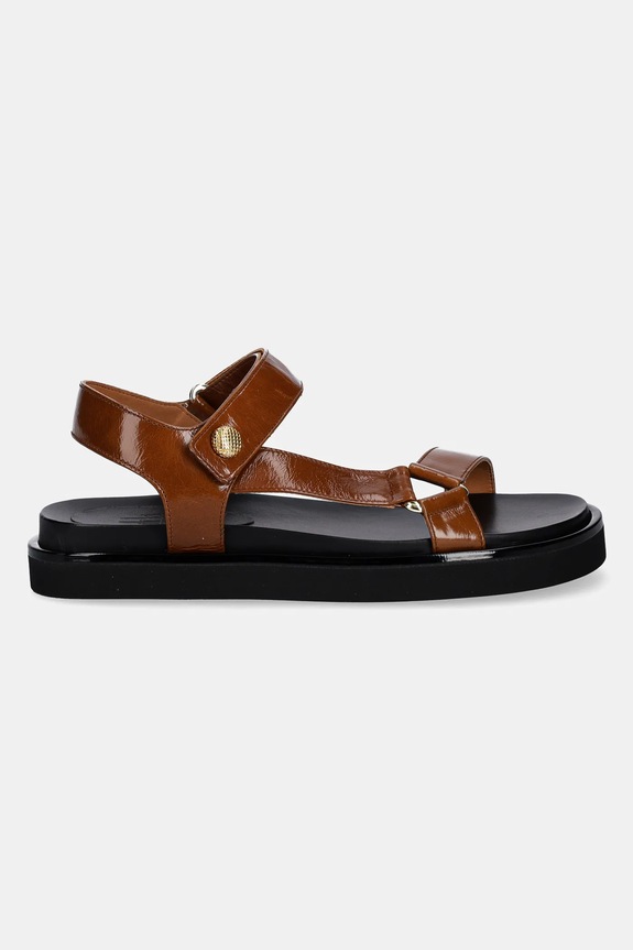 Billi Bi sandali in pelle A8522.Palisandro marrone SS25