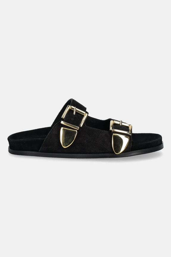 Semišové pantofle Billi Bi A8621.Black černá SS25