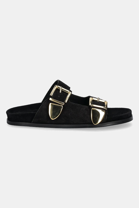 Semišové pantofle Billi Bi A8621.Black černá SS25