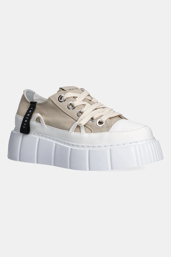 Tenisky Inuikii Matilda Canvas Low platforma béžová 1001.001.0012.030