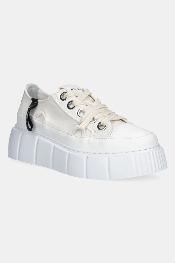 Tenisky Inuikii Matilda Canvas Low platforma béžová 1001.001.0012.100