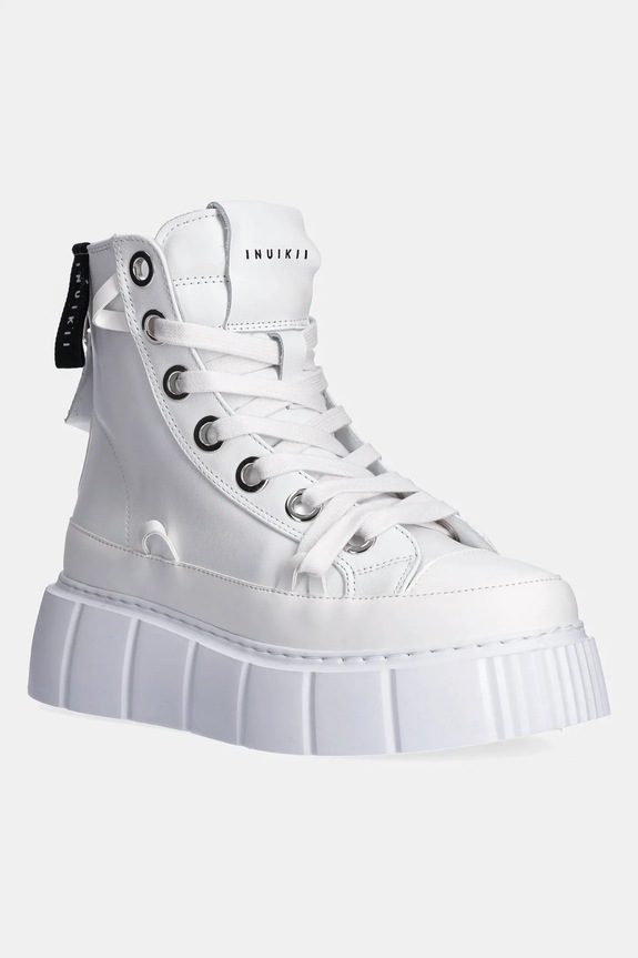 Шкіряні кеди Inuikii Leather Matilda платформа білий 1001.002.0042.100