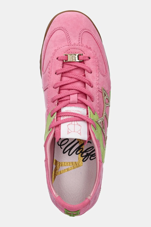 Naked Wolfe nubuk tornacipő Exposure rózsaszín Exposure.Kid.Suede.Pink