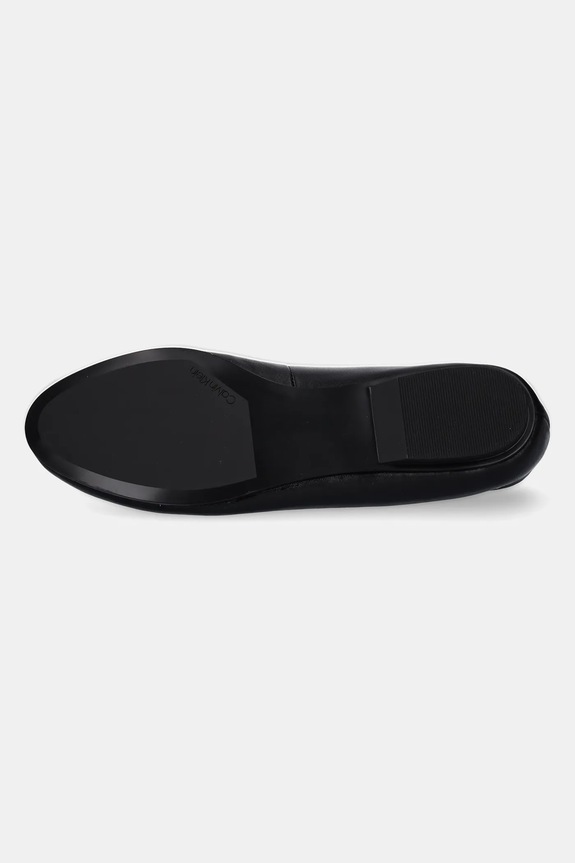 Calvin Klein balerini de piele FLAT MARY JANE - LTH HW0HW02341 negru