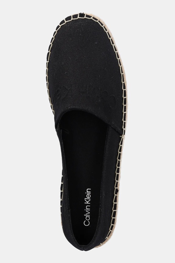 Espadrilky Calvin Klein ESPADRILLE - HE černá HW0HW02384