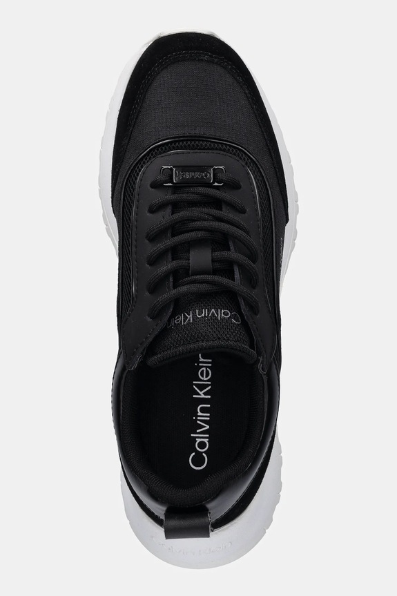 Tenisice Calvin Klein RUNNER LACE UP MESH MIX crna HW0HW02487