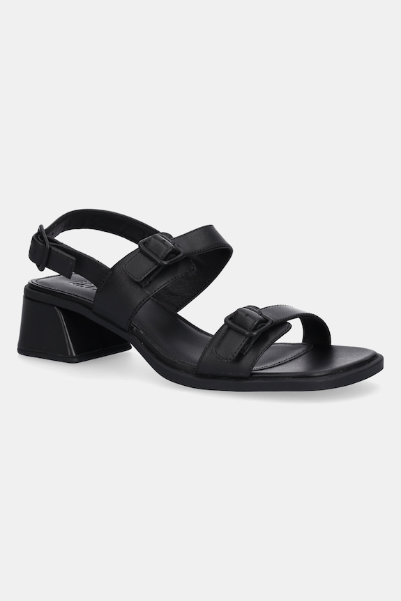 Camper sandały skórzane Kora Sandal słupek czarny K201739.001