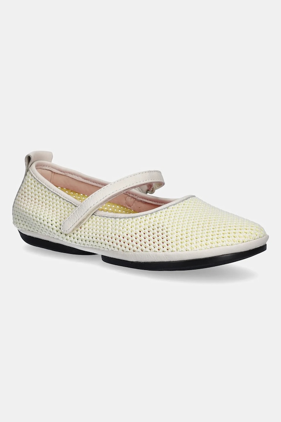 Μπαλαρίνες Camper Right Nina υφασμάτινο κίτρινο K201402.007