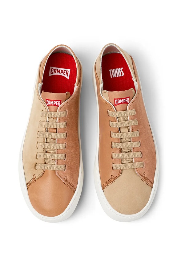 Camper sneakersy skórzane TWS płaska beżowy K201670.007