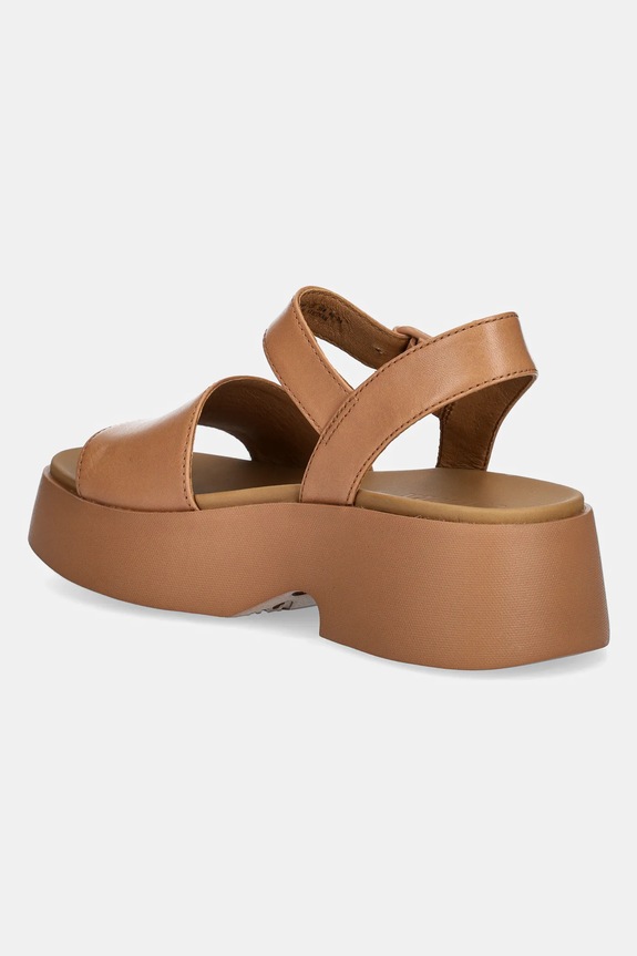 Boty Kožené sandály Camper Tasha K201659.009 hnědá