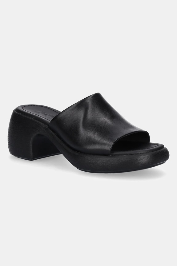 Kožené pantofle Camper Thelma Sandal přírodní kůže černá K201722.001